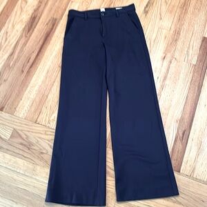 GAP Navy Blue Wide Leg Cotton Pants